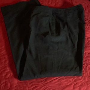 Black wide leg dress slacks